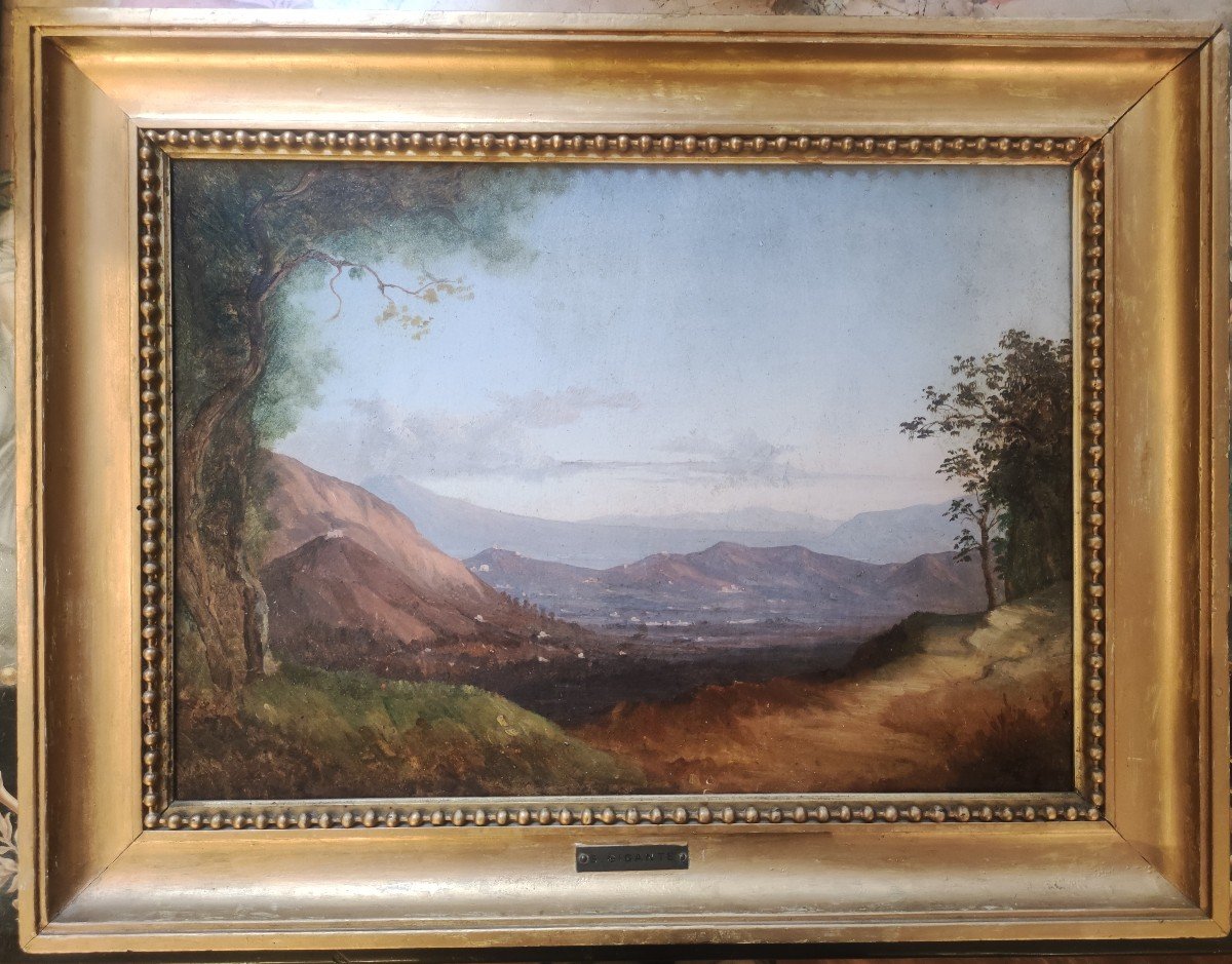 Paesaggio, Dipinto, attribuito a G.Gigante , Napoli XIX Secolo 