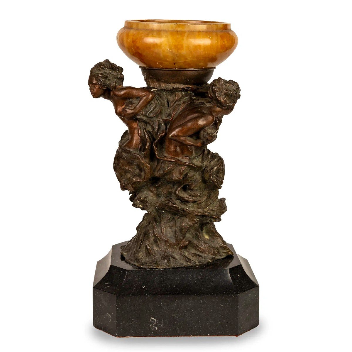 Le tre Grazie, Scultura in bronzo di E. Simone Italia Iinizi XX Secolo 