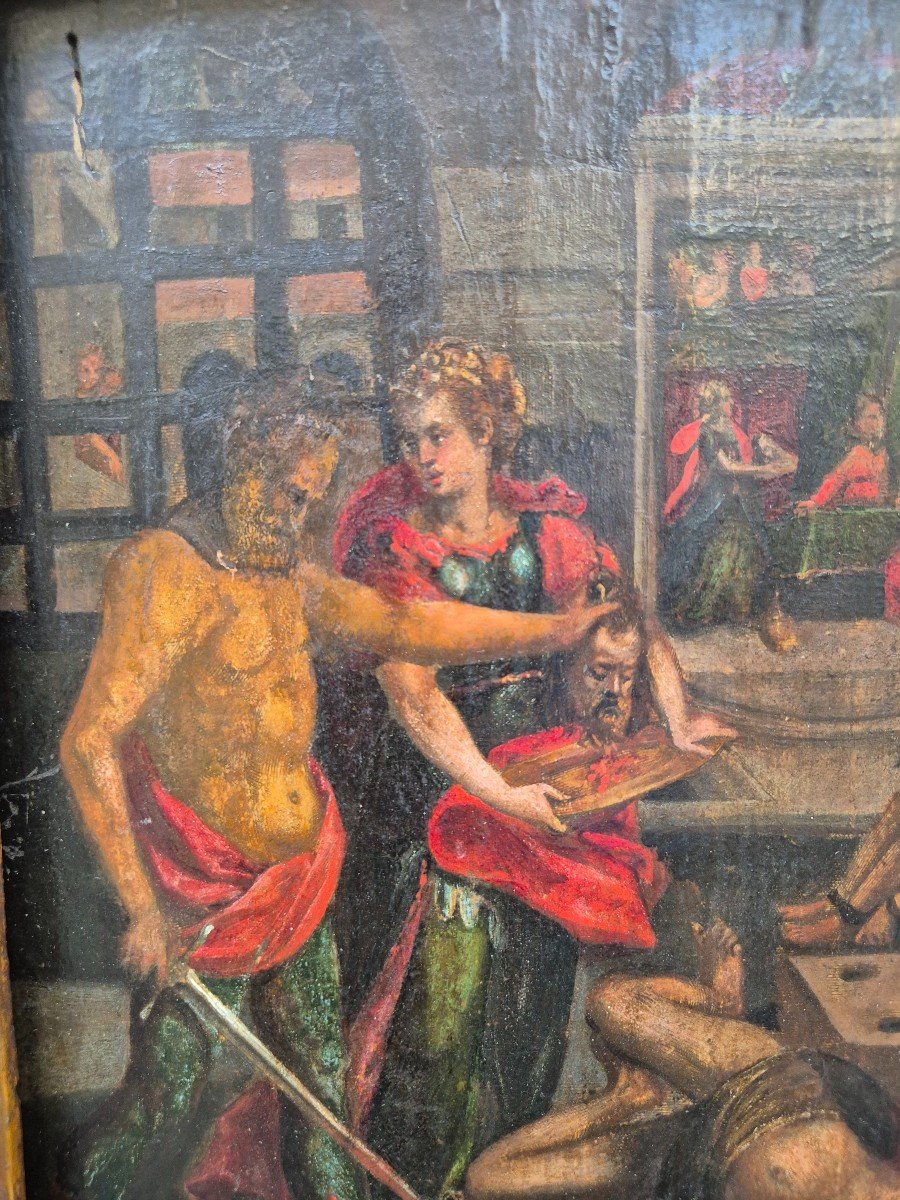 Salomè con la testa del Battista , Dipinto Firenze XVII Secolo  Rinascimento -photo-4