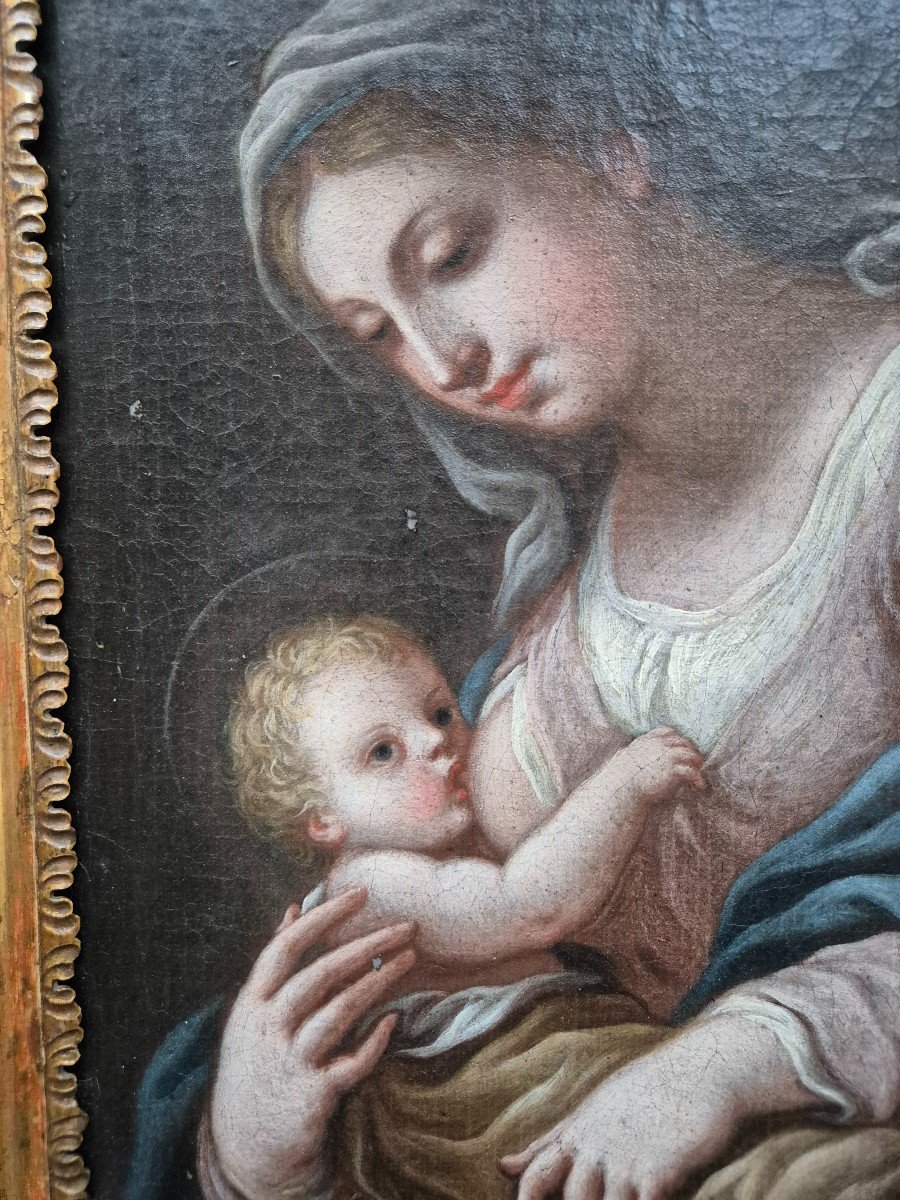 Madonna con Bambino, dipinto Napoli XVIII Secolo -photo-3