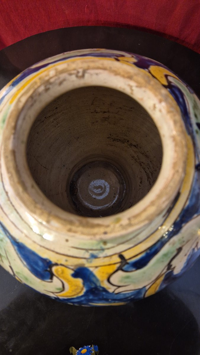 Vaso in maiolica del tipo Bombola, Sicilia, XVIII secolo, Caltagirone-photo-3