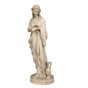 Psiche , allegoria dell anima , Scultura in marmo int. a L. bartolini Firenze XIX Secolo 