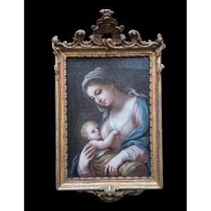 Madonna con Bambino, dipinto Napoli XVIII Secolo 