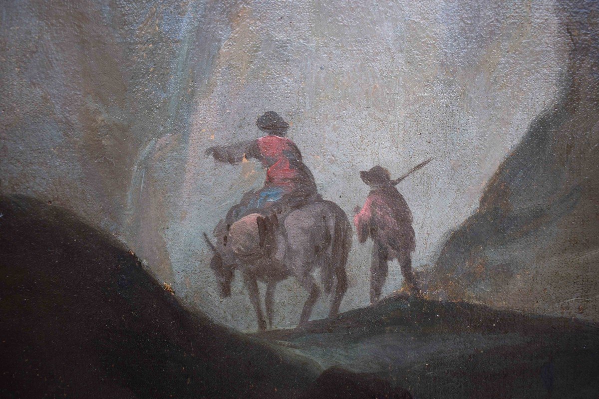 Francesco Antoniani (1700/1710 – 1775) Scene pastorali Dipinto Olio su tela-photo-4