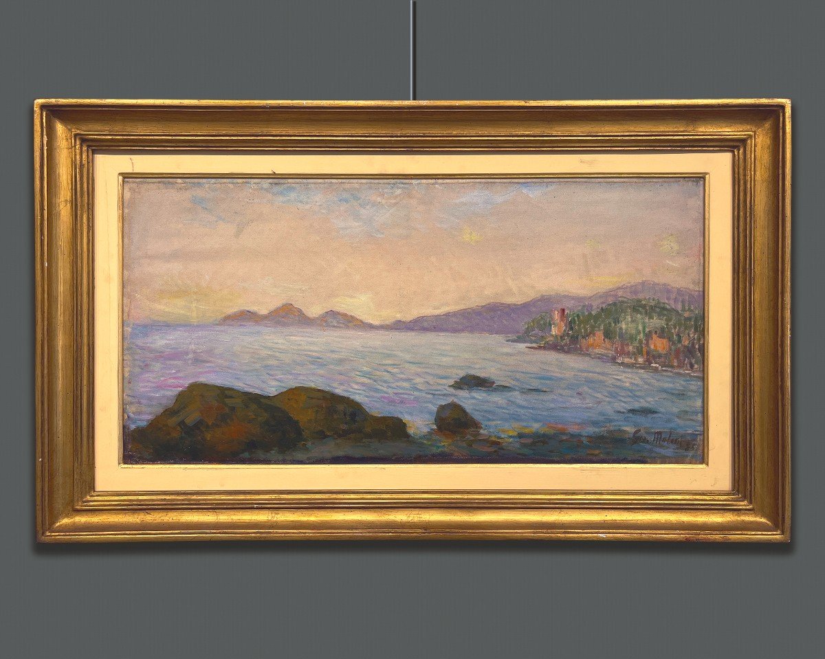 Giovanni Malesci (Vicchio, Firenze, 1884 – Milano, 1969) Paesaggio Marino