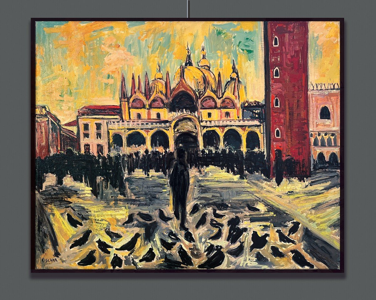 Isis Kischka (Paris, 1908 - Montmorency, Francia, 1973)  Venezia, Piazza San Marco