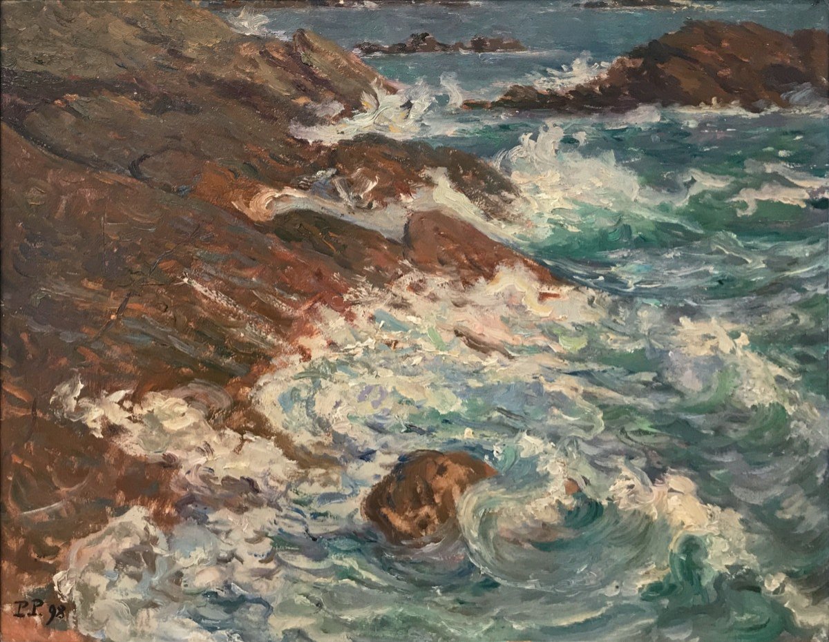 Paul Paquereau (1871-1950) Effetto onda, 1898, Quiberon-photo-3