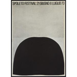 Poster Burri Spoleto Festival 1973