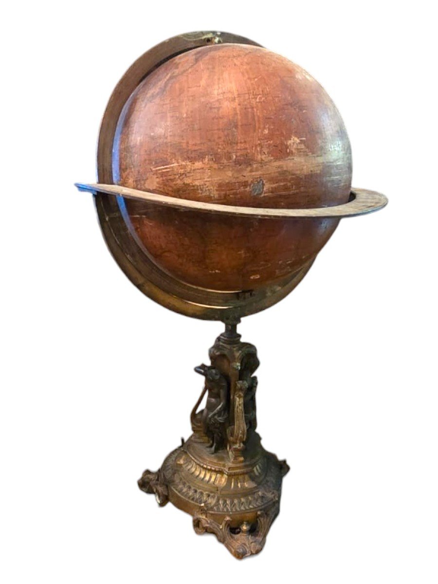 Globo terrestre, Maison Delamarche Parigi, 1861