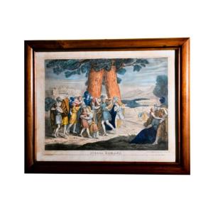 Gruppo di quattro litografie a colori- Bartolomeo Pinelli (1781-1835)