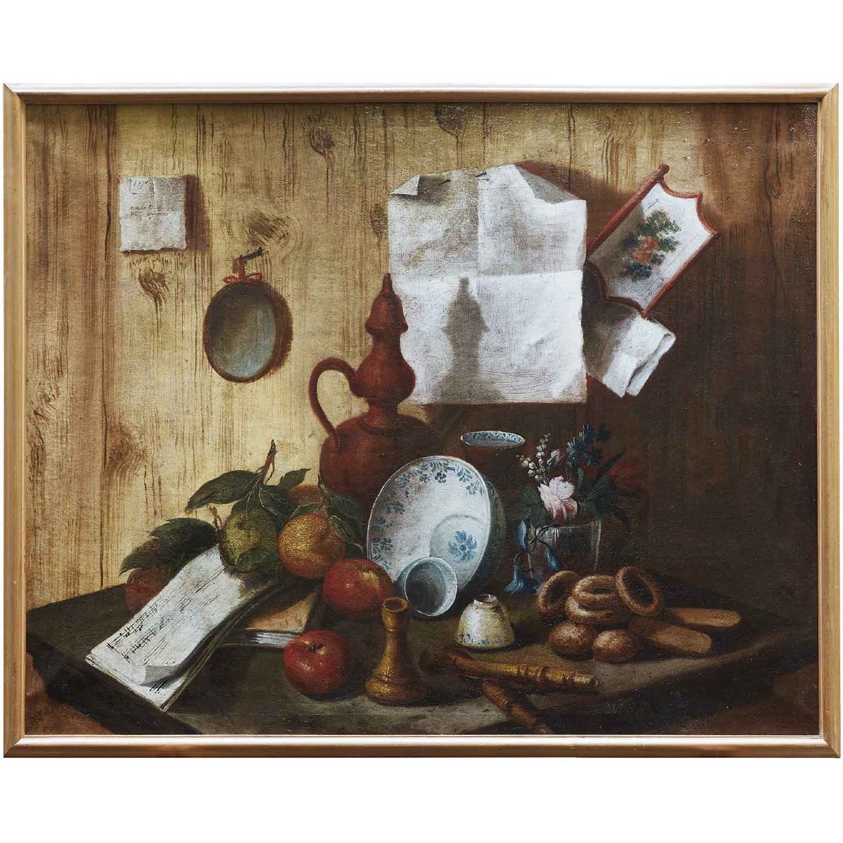 Coppia di Trompe l’Oeil della prima metà del 1700 Nature Morte da Munari-photo-2