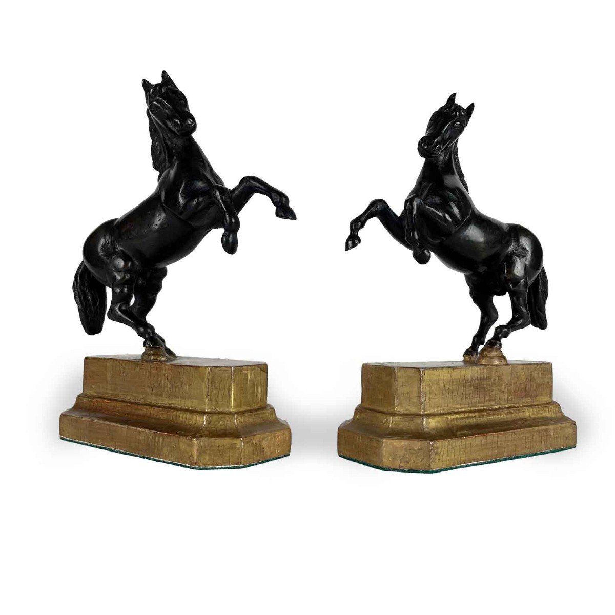 Coppia di Cavalli In Bronzo Sculture Grand Tour Inizi 1800