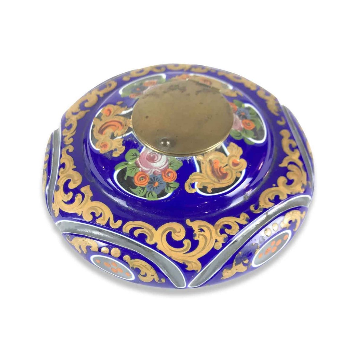 Calamaio in Vetro Biedermeier Judaica-photo-3