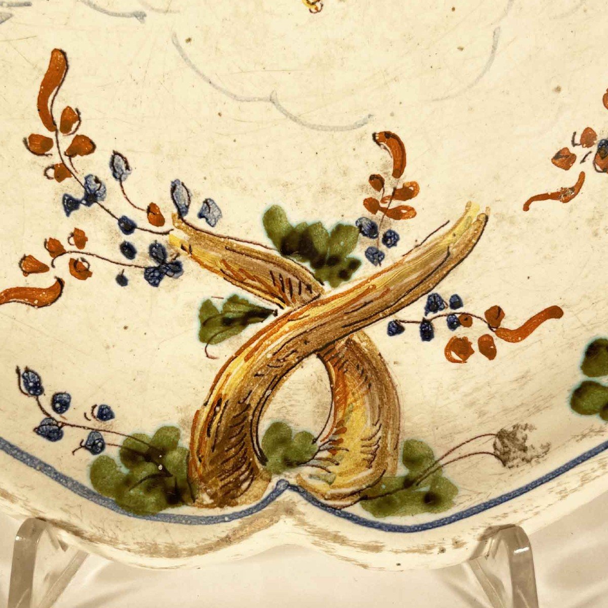 Piatto In Maiolica Decorata 1700-photo-3