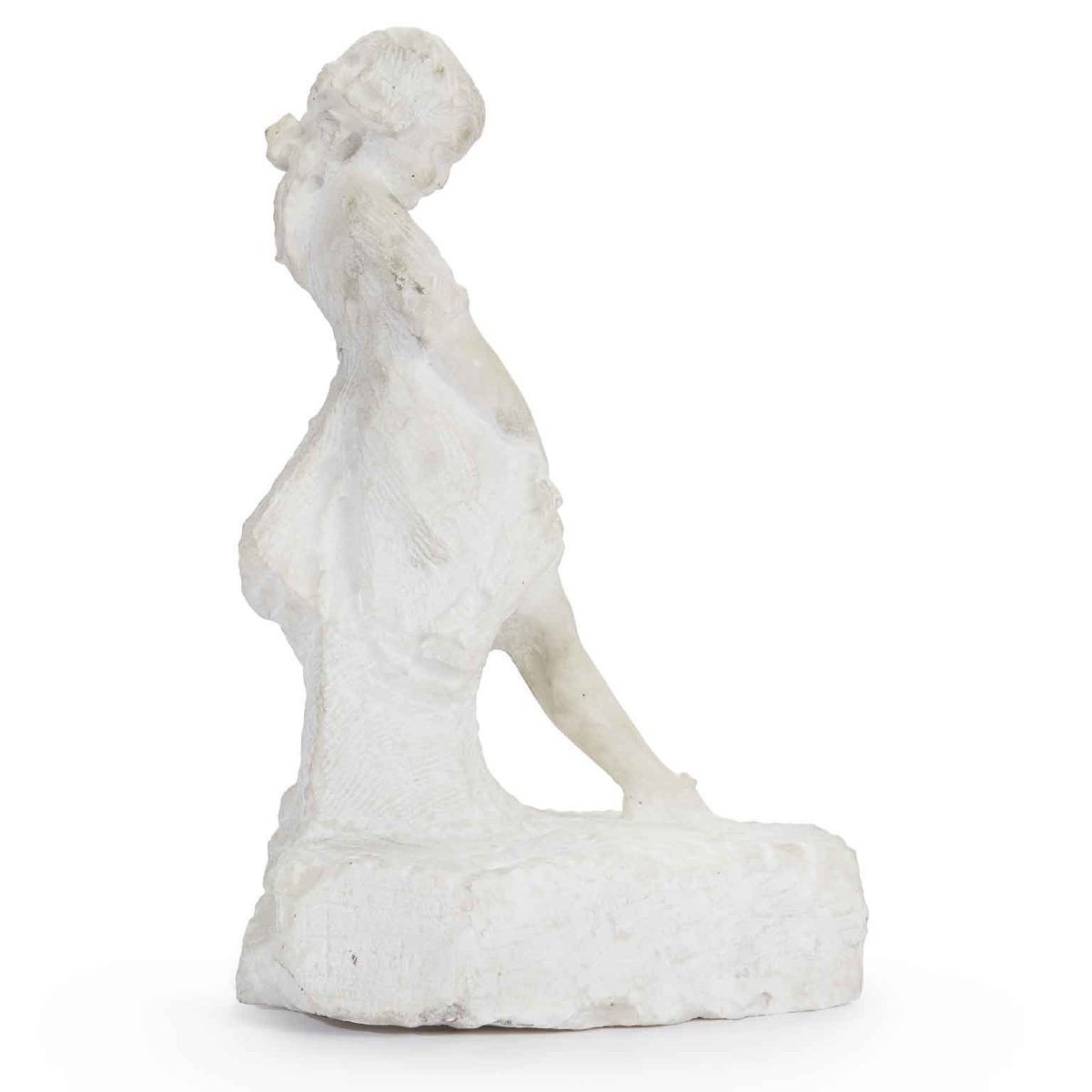 Prendoni Attilio Scultura di Bambina in Marmo