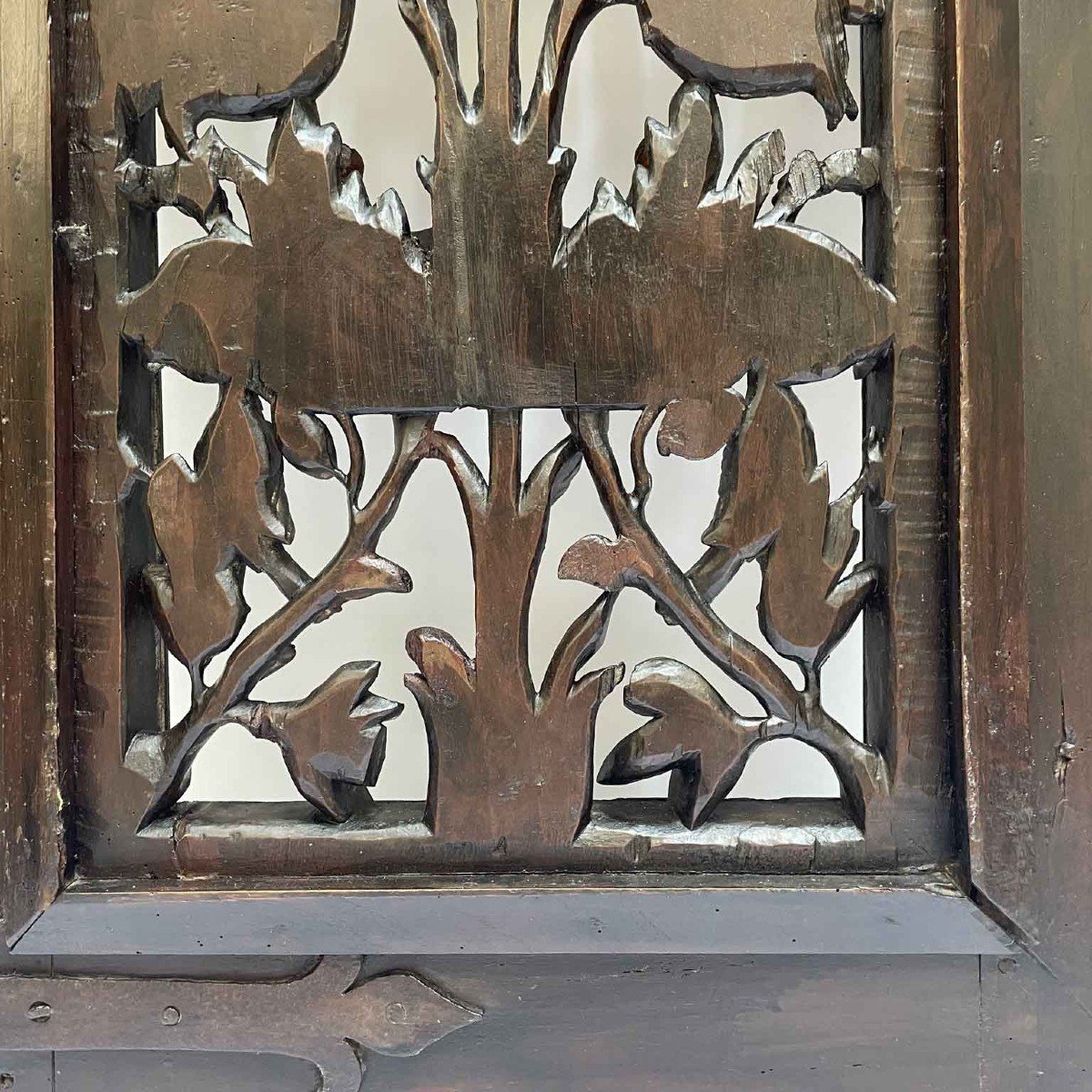 Cancello In Legno Intagliato Del 1700 Di Bottega Lombarda-photo-8