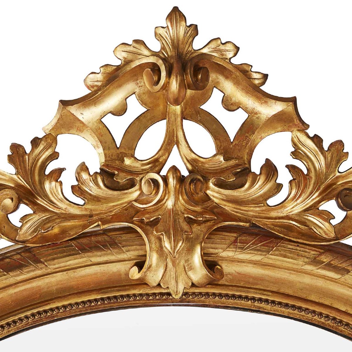 Grande Specchiera Dorata Francese 1800-photo-2