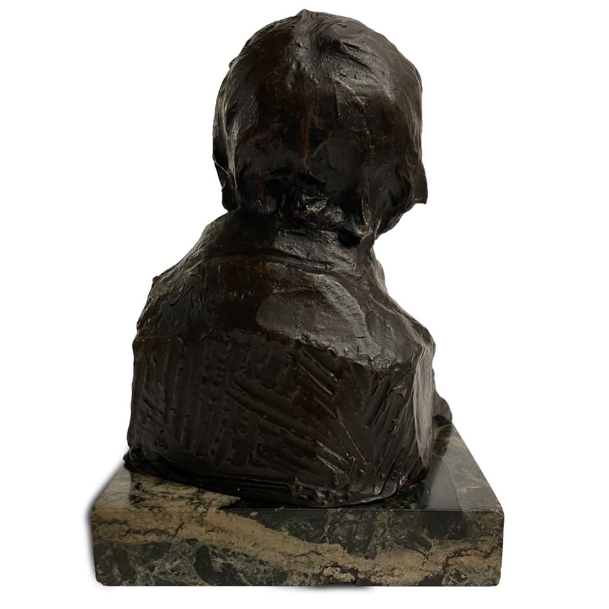 Hans Muller Busto d’Uomo con Pipa fine 1800-photo-4