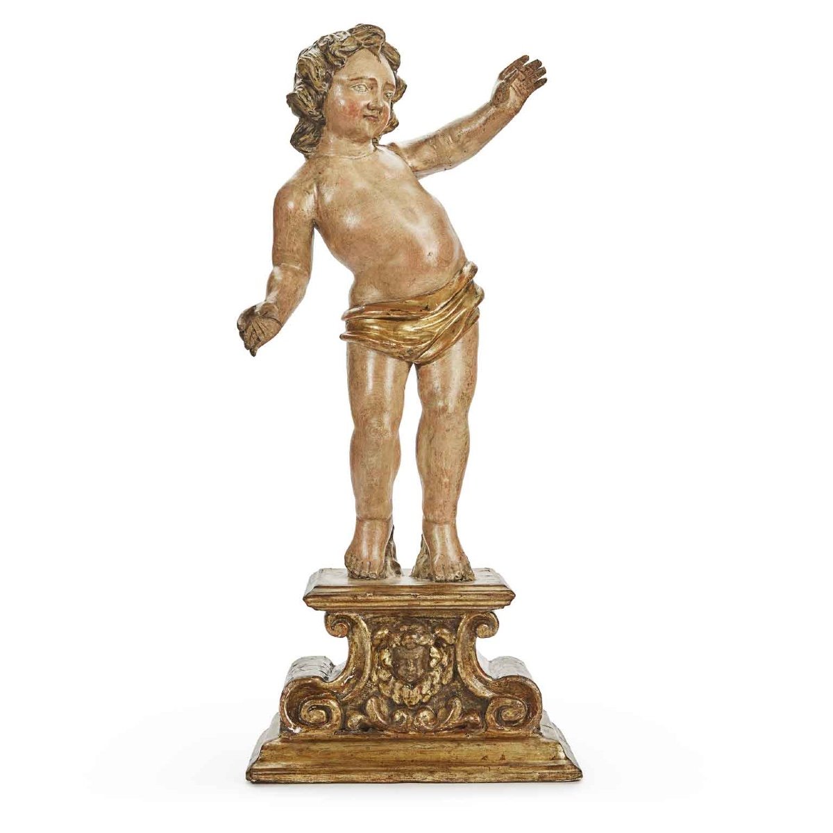 Coppia di Figure su Base Scolpita del 1700-photo-2