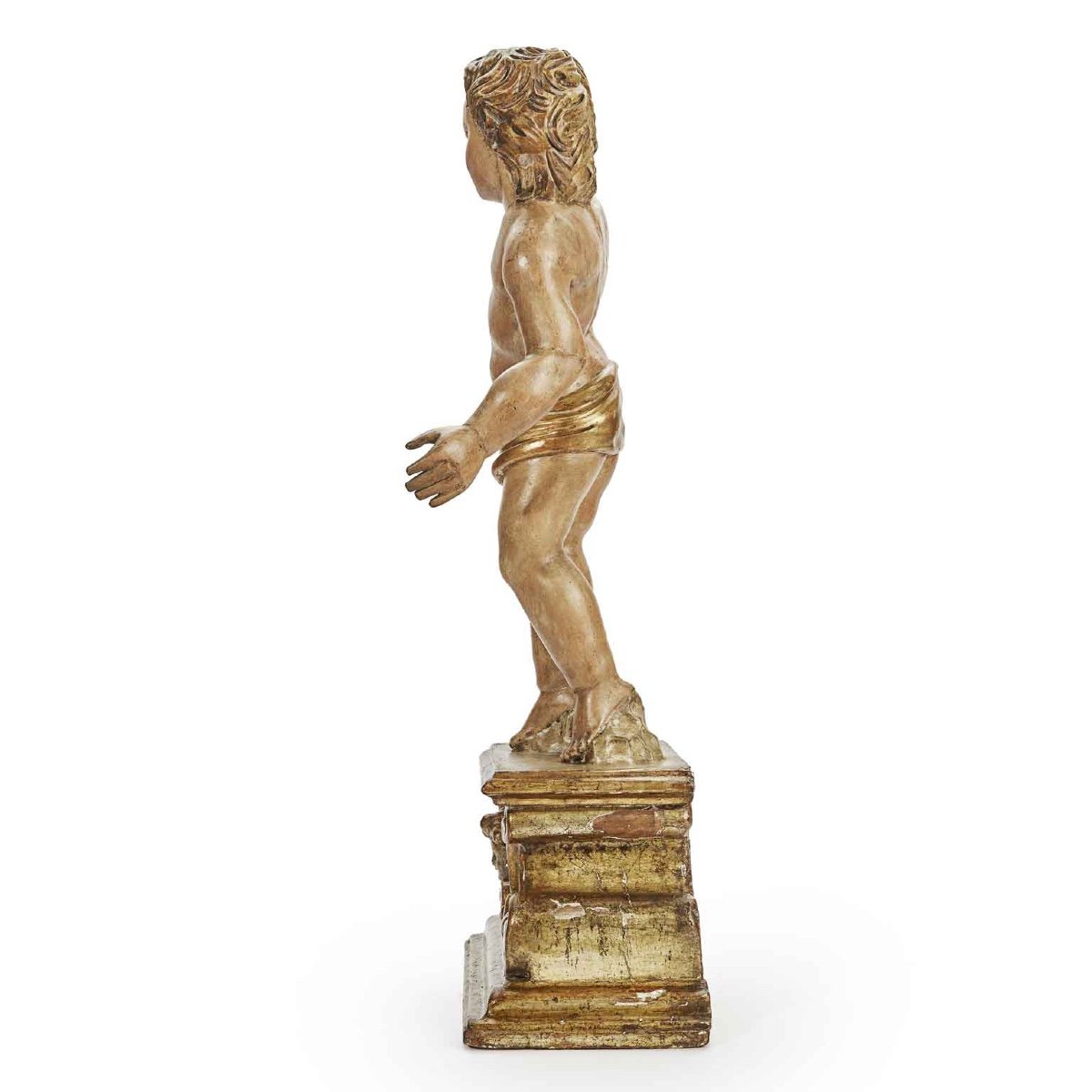 Coppia di Figure su Base Scolpita del 1700-photo-6