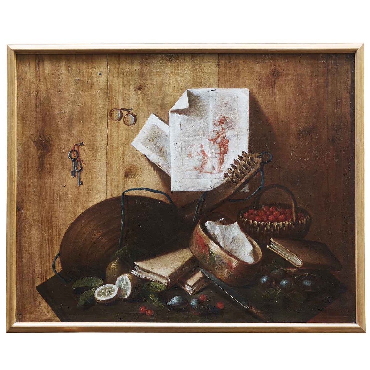 Coppia di Trompe l’Oeil della prima metà del 1700 Nature Morte da Munari-photo-3