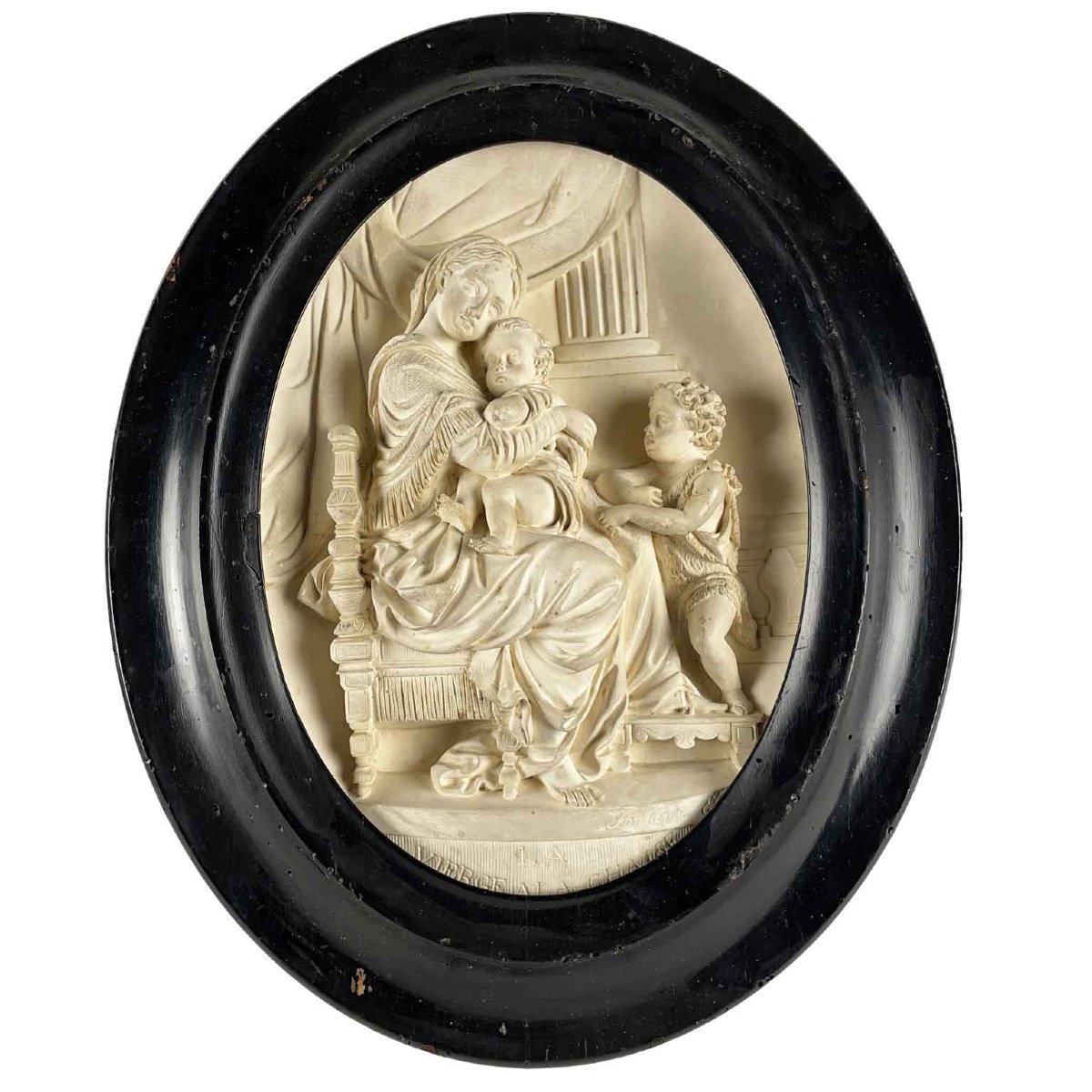 Plastificatore Fontana La Vierge A La Chaise Primi 1900