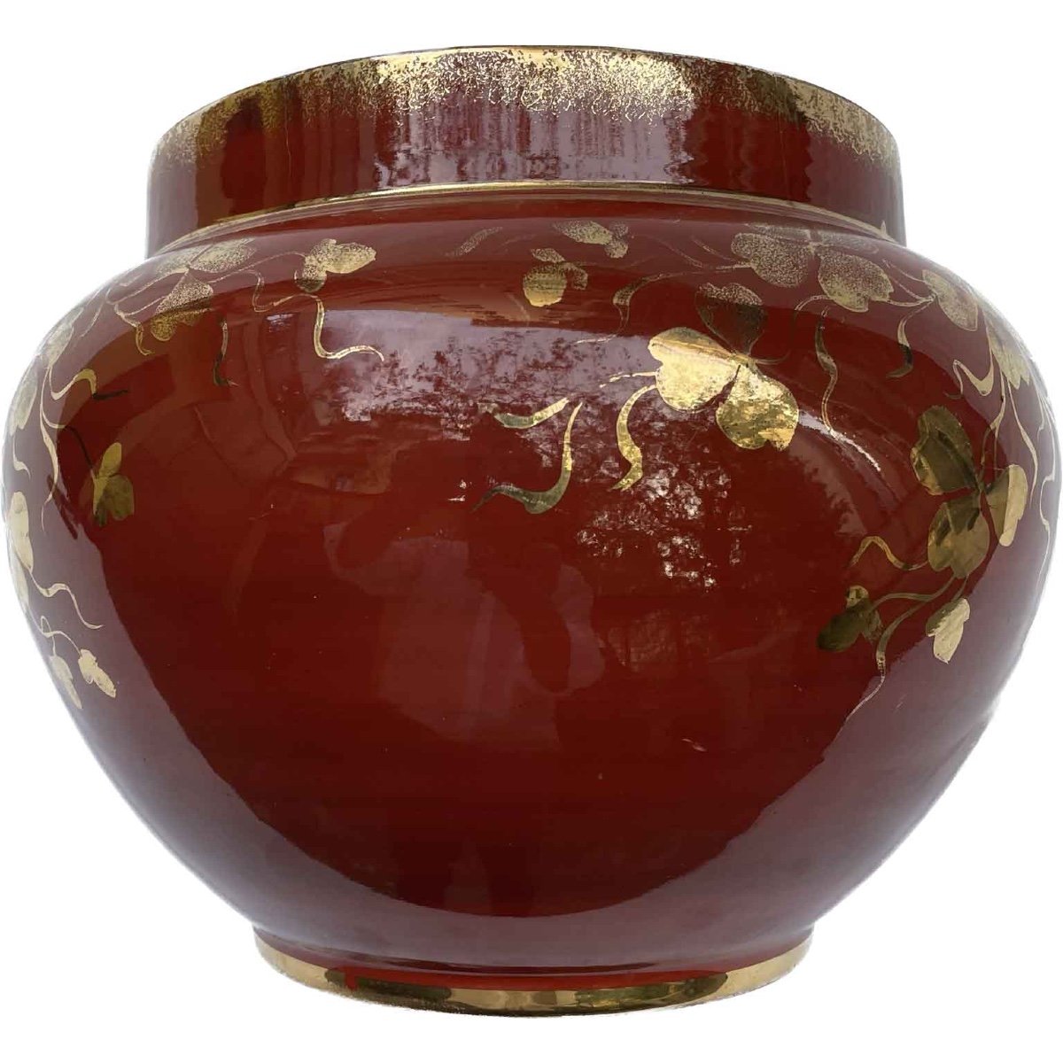 Guido Andlovitz Vaso Rosso e Oro Verbanum Stone SCI Laveno-photo-2