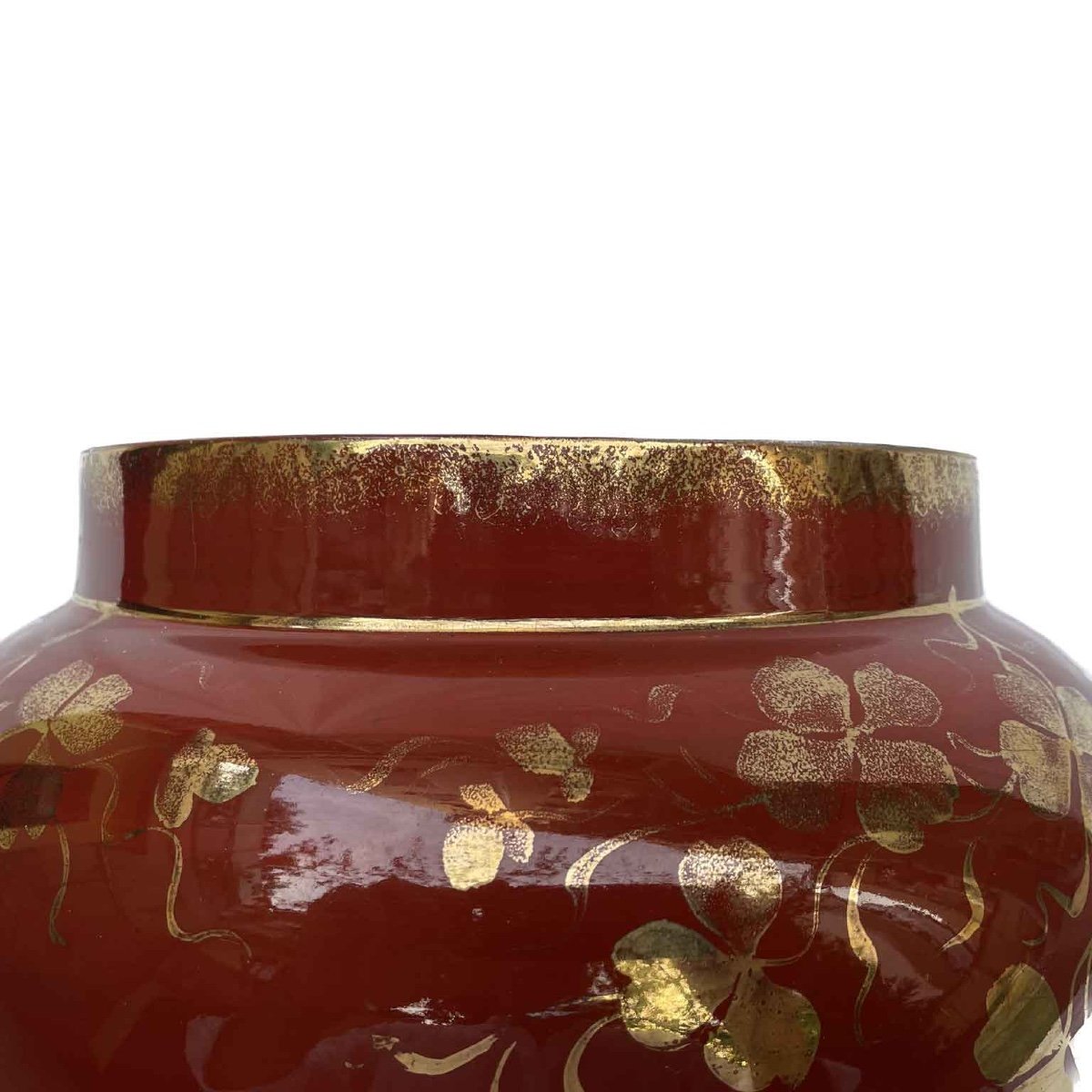 Guido Andlovitz Vaso Rosso e Oro Verbanum Stone SCI Laveno-photo-4