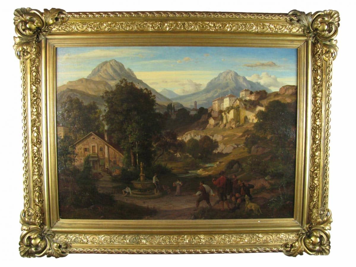 Eduard Cohen Paesaggio di Montagna 1866-photo-3