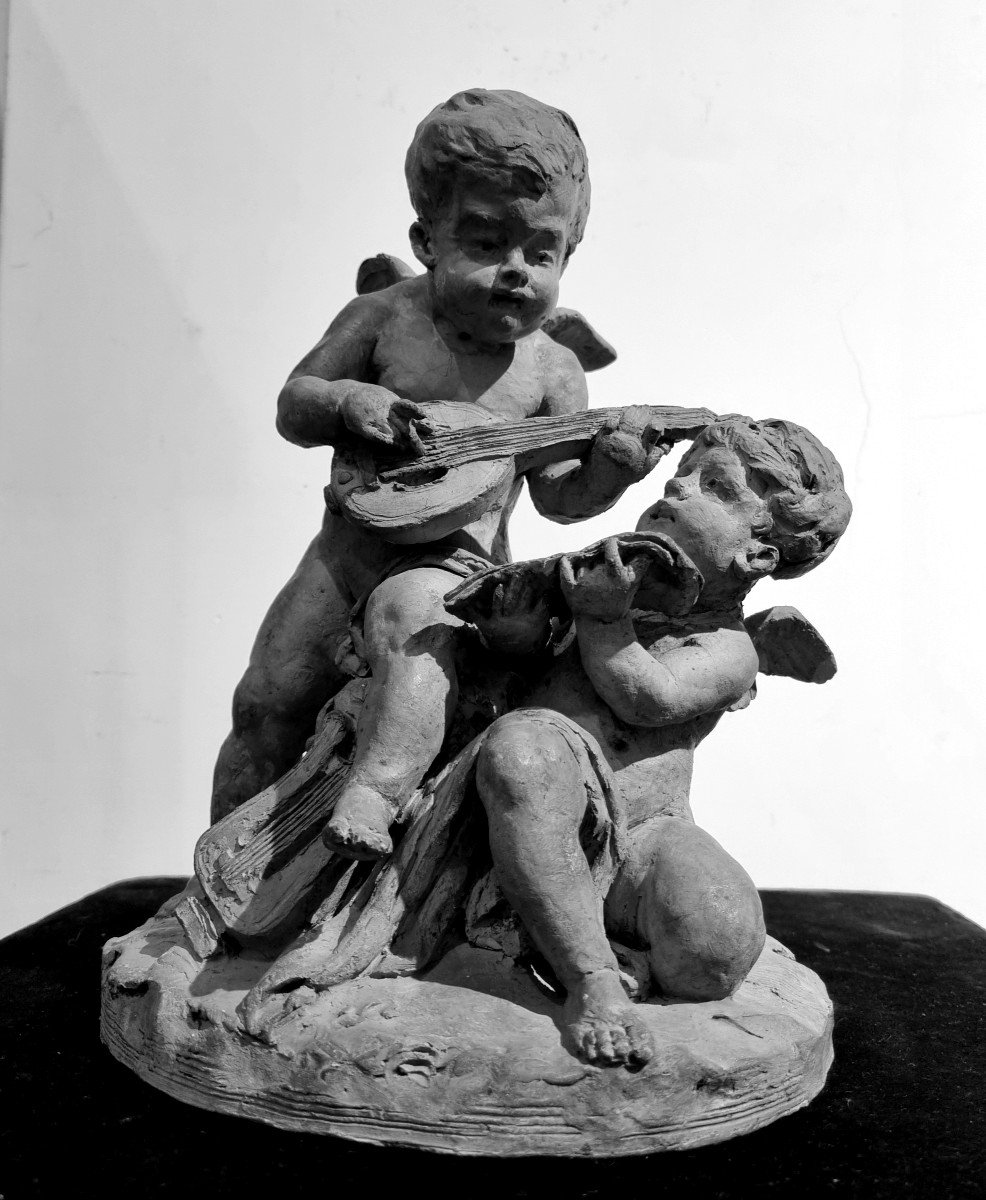 Terracotta,Putti musicanti-photo-5