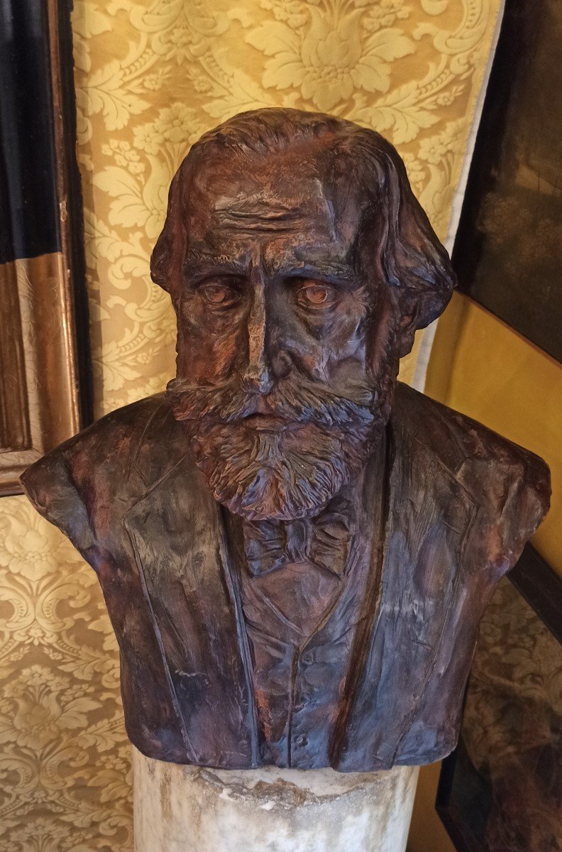 Giuseppe Verdi,busto in terracotta-photo-2