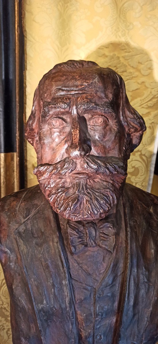 Giuseppe Verdi,busto in terracotta-photo-5