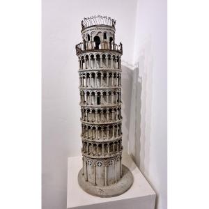 Modello della Torre di Pisa, Grand Tour,in legno