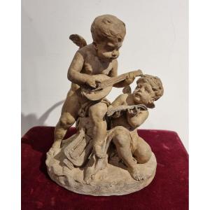 Terracotta,Putti musicanti