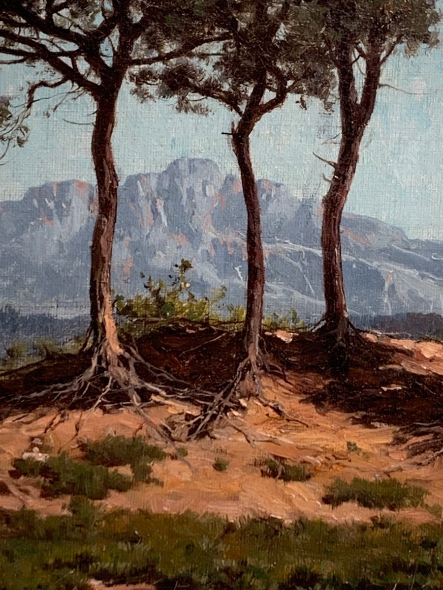 William Baptiste Baird.Vue de Saint Raphaël. Olio tela 46x33-photo-1