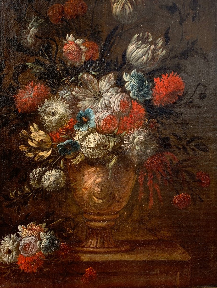 Jan Baptist Bosschaert.(1667-1746)vase Des Fleurs Hst 41x33 -photo-2