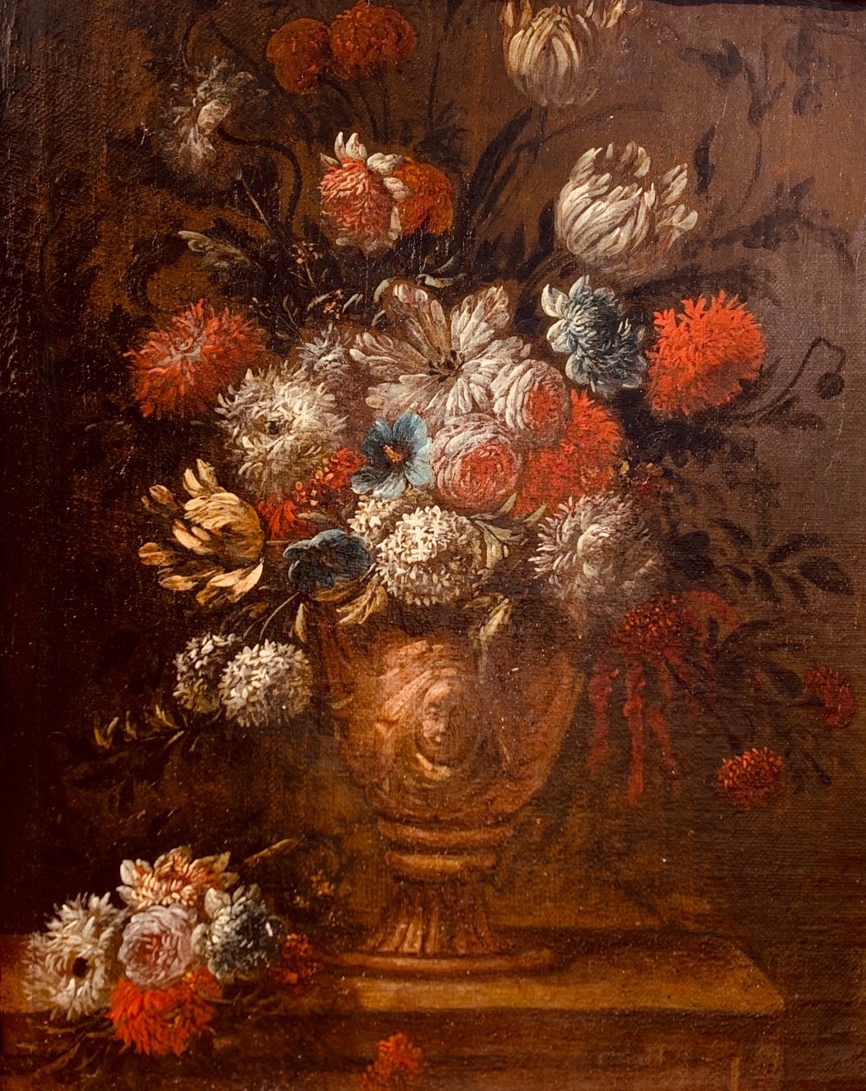 Jan Baptist Bosschaert.(1667-1746)vase Des Fleurs Hst 41x33 -photo-4