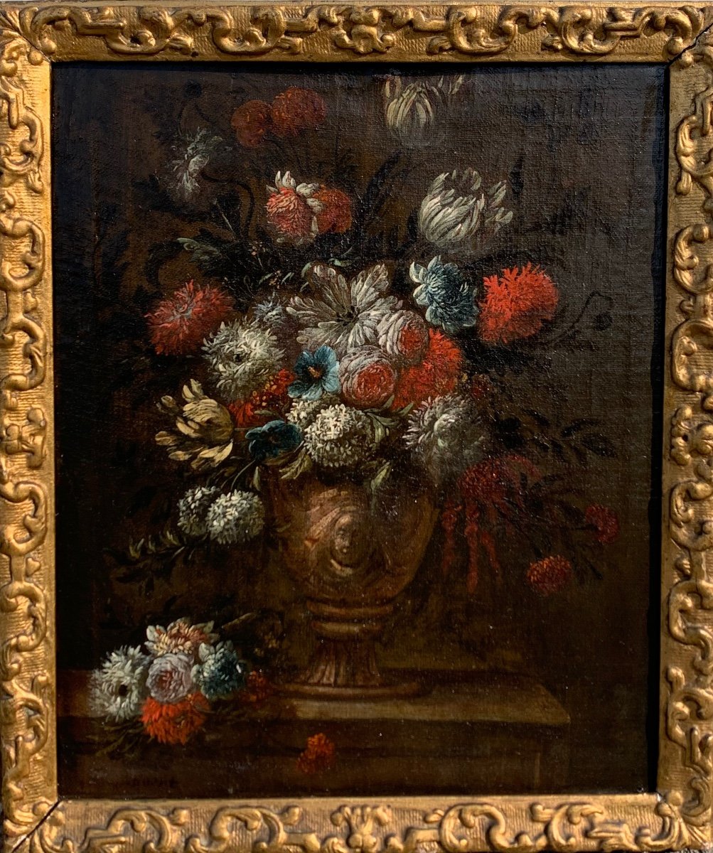 Jan Baptist Bosschaert.(1667-1746)vase Des Fleurs Hst 41x33 -photo-7