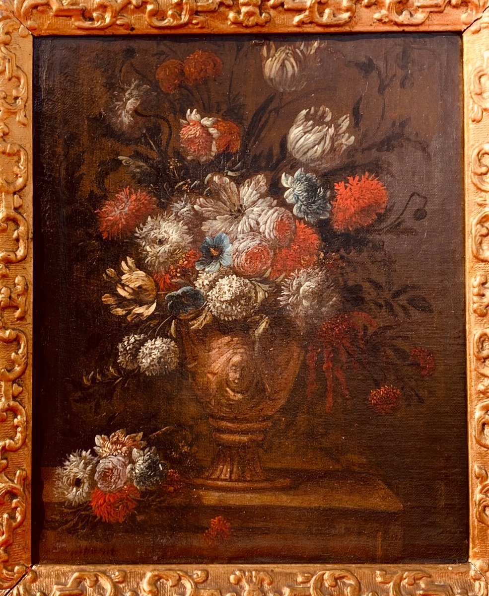 Jan Baptist Bosschaert.(1667-1746)vase Des Fleurs Hst 41x33 