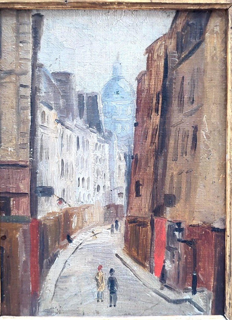 Maurice Utrillo- Rue Saint Rustiche- a  Montmartre. Inizi del 900'-photo-2