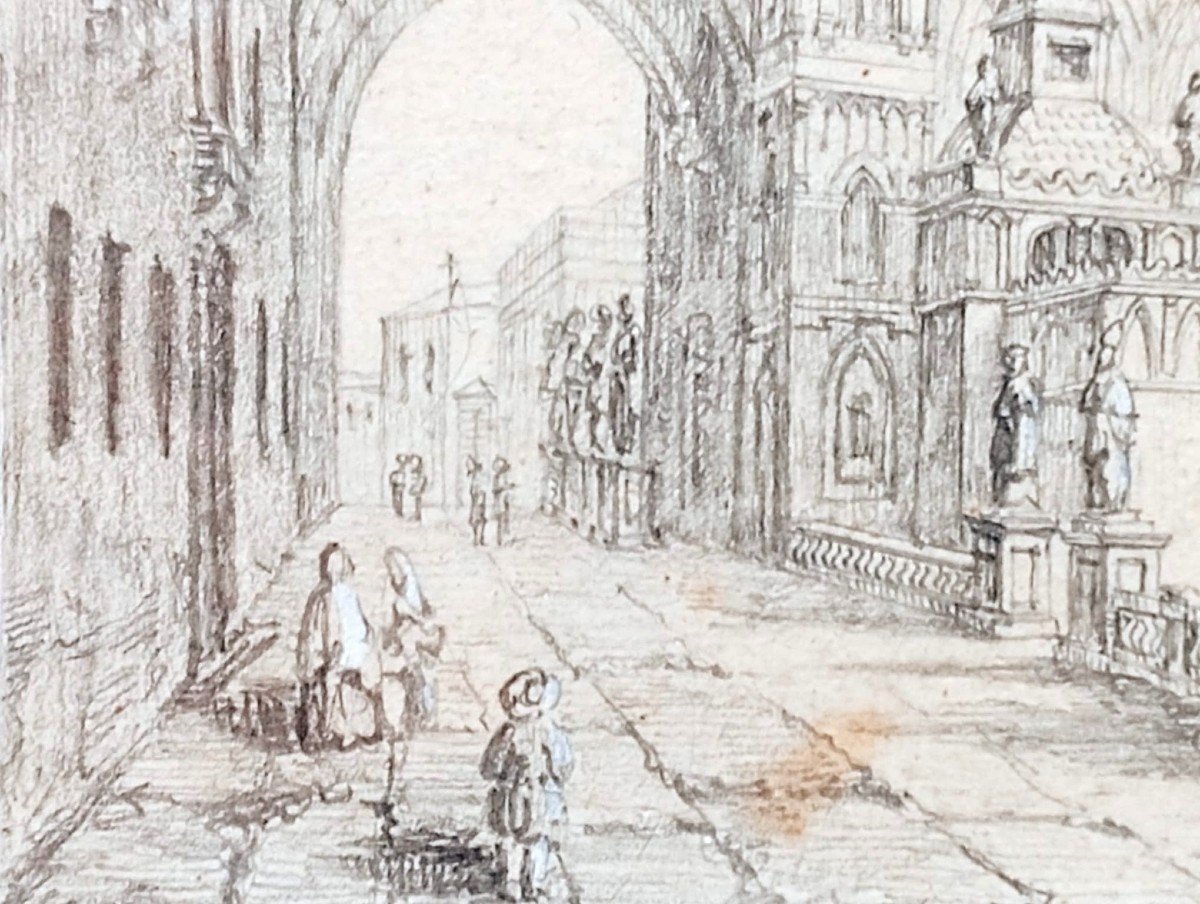 W.L.Leitch (1804-1883) 'La Cattedrale di Palermo' -W.L:L: fu Drawing Master della Reg. Vittoria-photo-4