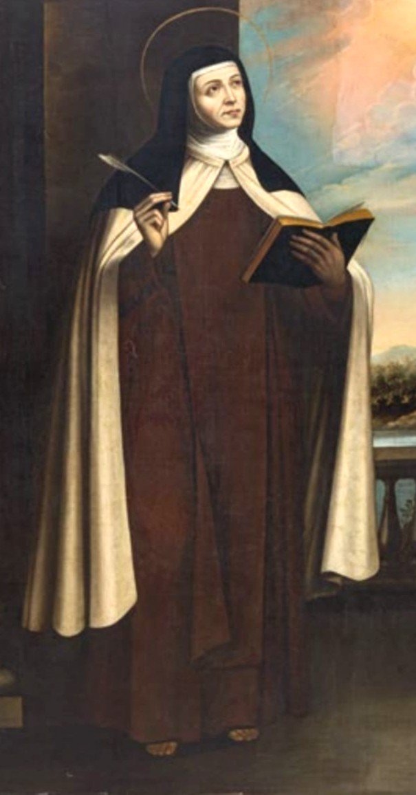  Francisco Zurbaran. Santa Caterina da Siena. L'opera databile tra il 1630-50 -photo-2