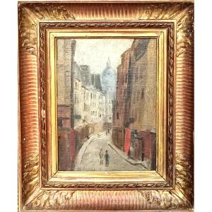 Maurice Utrillo- Rue Saint Rustiche- a  Montmartre. Inizi del 900'