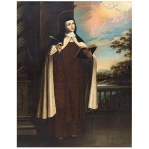  Francisco Zurbaran. Santa Teresa d'Avila. L'opera databile tra il 1630-50 