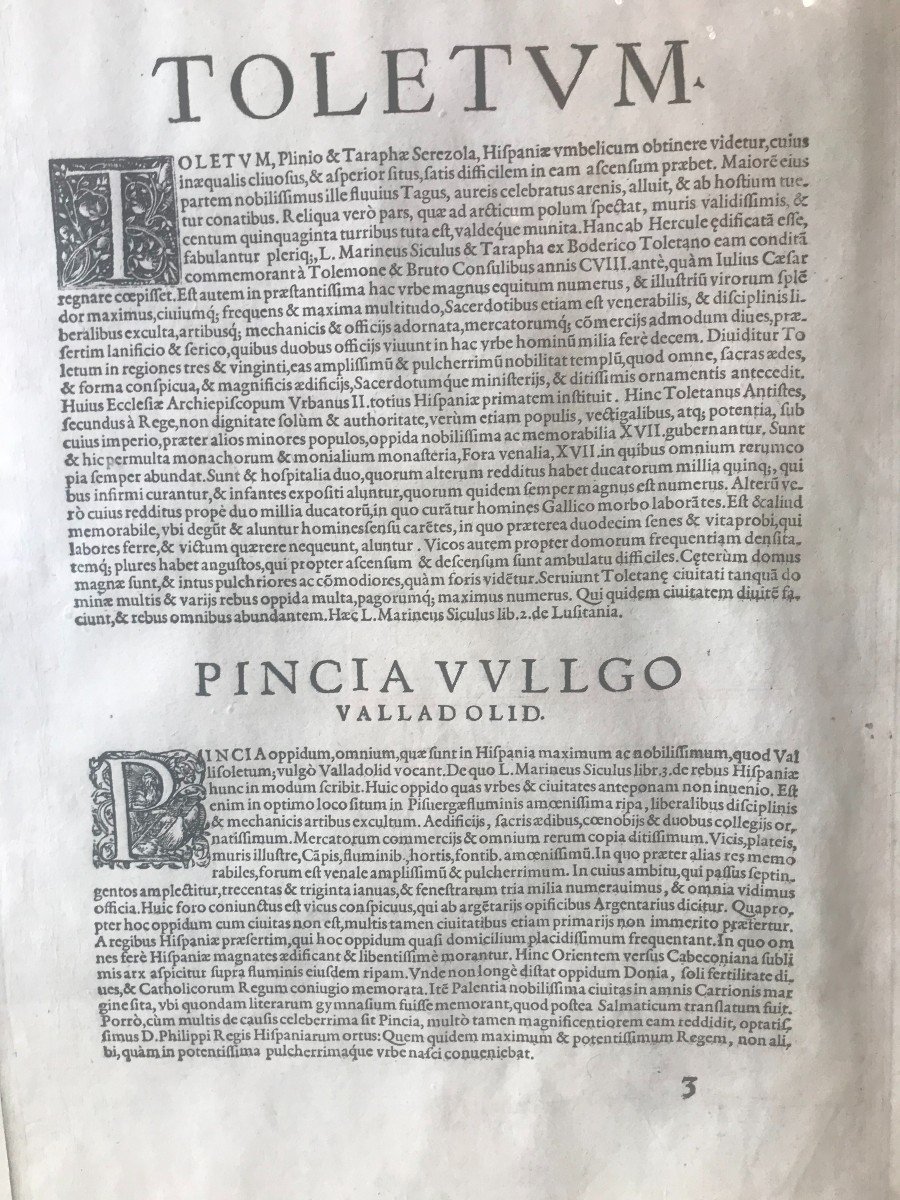 Toledo, Valladolid -Georg Braun And Frans Hogenberg - Spagna - acquaforte 1599-photo-2