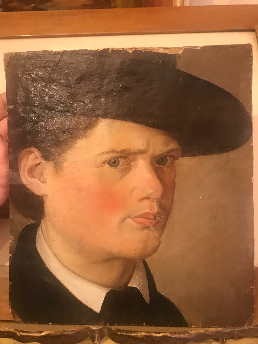 Ritratto di uomo con cappello -1820 ca  - Italia  Germania Francia  Grand Tour-photo-4