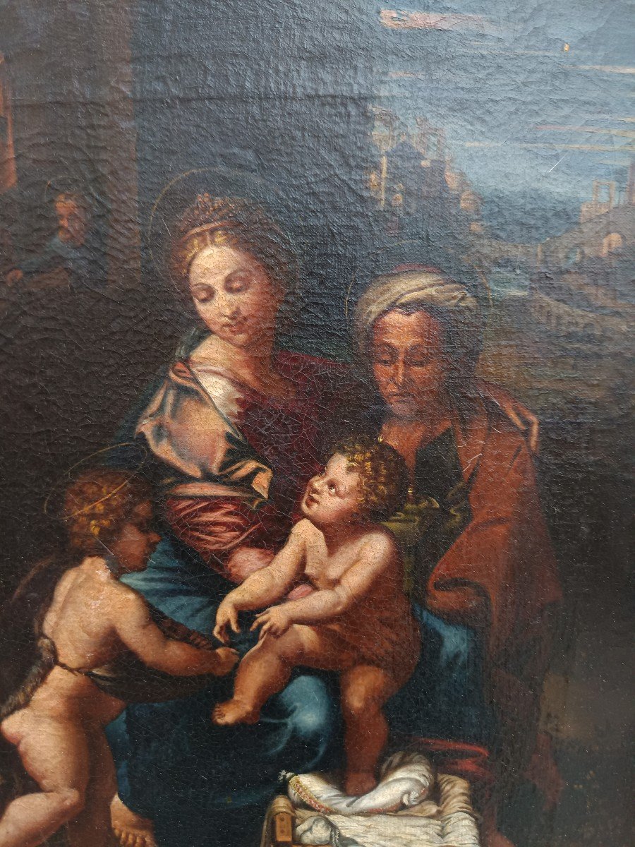 sacra famiglia inizi 800 da un dipinto di Raffaello detto La Perla-photo-4