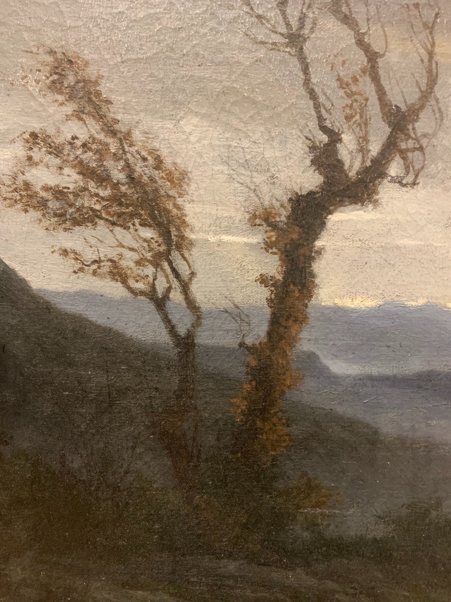 Alberto Pasini (attr.) - paesaggio con uomo che fugge- 1830 ca -photo-2