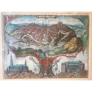 Toledo, Georg Braun And Frans Hogenberg - Spagna - acquaforte 1566
