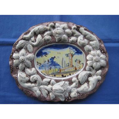 Assiette En Faience, Pavia, Italy XVIIIe